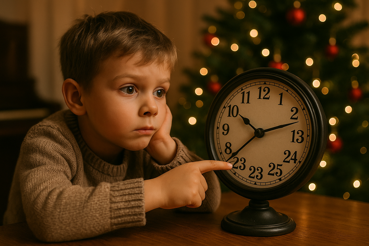 wie lange noch bis weihnachten - Illustration